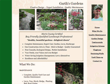 Tablet Screenshot of garthsgardens.com